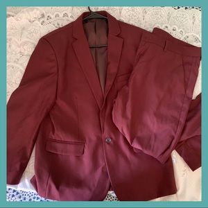 Burgundy suit (blazer & pants) - 2 piece s…